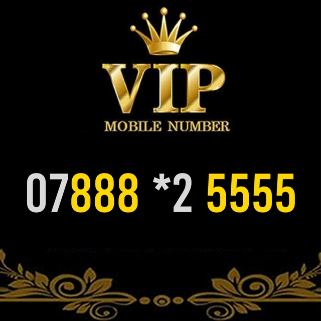 Gold Vip Memorable Phone Number Easy To Remember Mobile Business Simcard - 5555