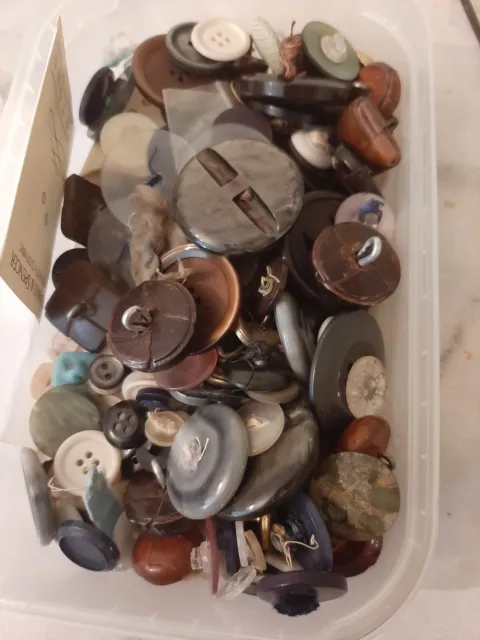 Job Lot Bundle Vintage plastic Buttons Sets & Singles Various colours sizes