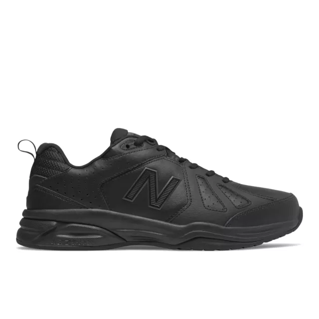 New Balance Homme Coupe Large Baskets Cuir (624) en Noir Taille