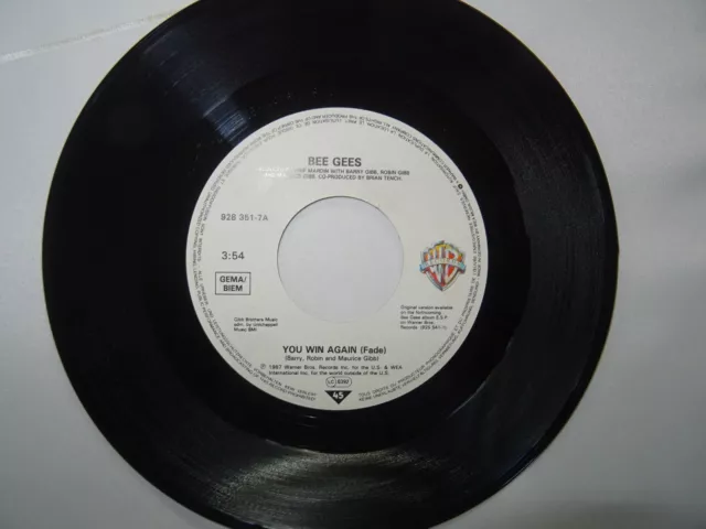 7"-Sg - BEE GEES: You Win Again, Warner WEA 928 351-7, DE 1987 3