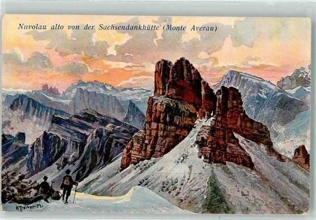 39636211 - Cortina dAmpezzo sign. Treiber,H. Sachsendankhuette Monte Averau