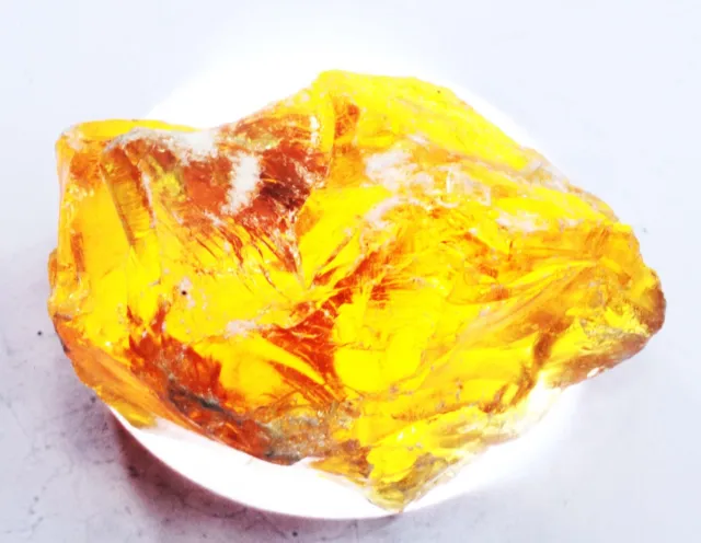 CERTIFIED 579.80 Ct Natural Raw Amber DEEP Orange Uncut Rough LOOSE GEMSTONE