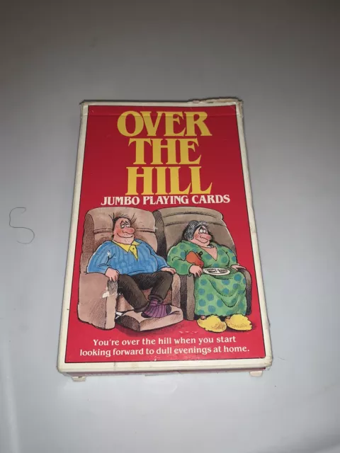 Over The Hill Jumbo Playing Cards Made In Belgium 1988 funny theme