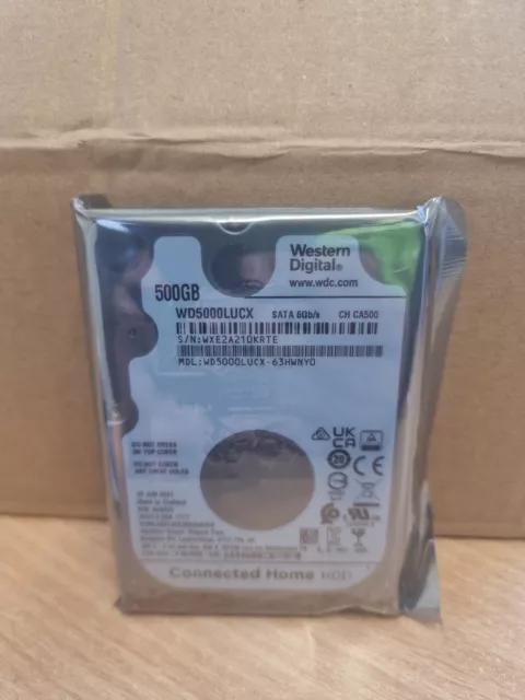 WD Western Digital 500GB Hard Drive WD5000LUCX SATA II 2.5" 5400RPM 7mm IN ESD B