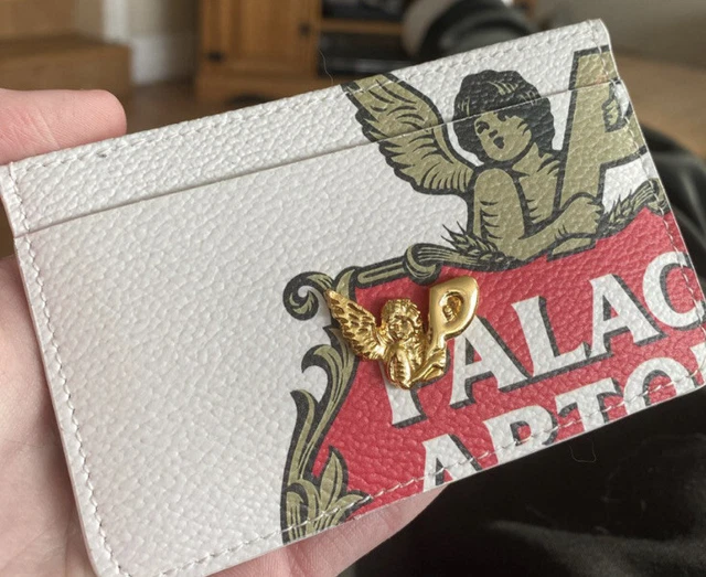 PALACE SKATEBOARDS X Stella Artois card holder Cream New