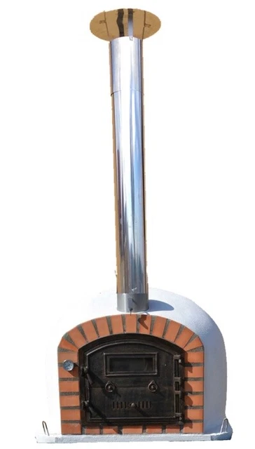 Steinbackofen Perfetto AL 100 inkl. Edelstahlkamin und Regenhaube *Perfetto100_M