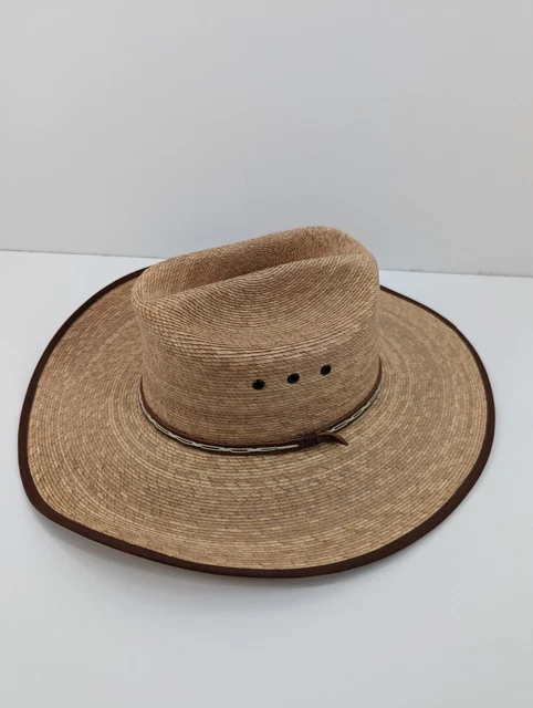 NEW Atwood Marfa Low Crown Long Oval 4X Straw Cowboy Western Hat, Men's 7 3/8"