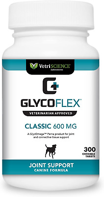 Glucosamine and Chondroitin Hip and Joint Supplement for Dog 600 Mg 300 Chewable
