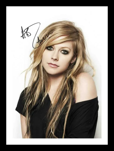 Avril Lavigne Autograph Signed & Framed Photo Print