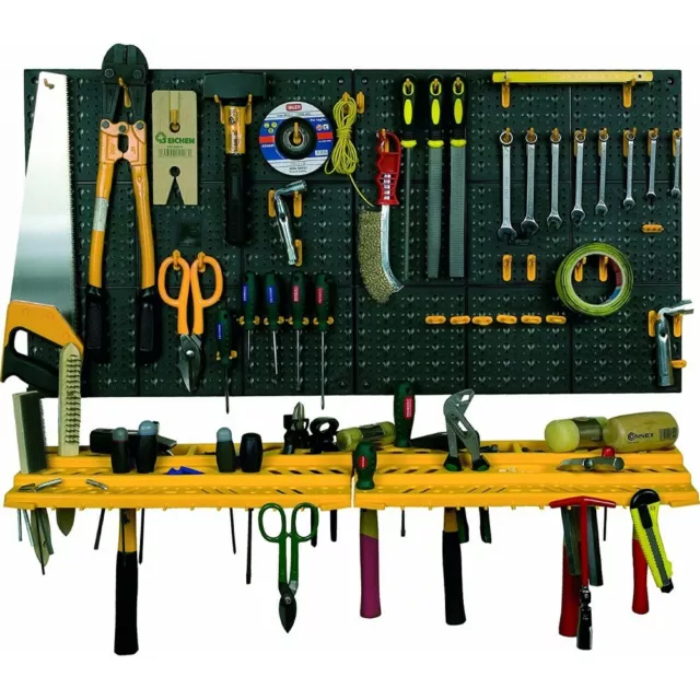 Étagère Porte-outils Kit Panneaux Modulaires Outils 50 crochets 332 bricolage 2