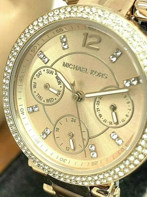 Michael Kors Women's Watch MK6834 Parker Quartz 33mm Rose Gold Stainless Steel