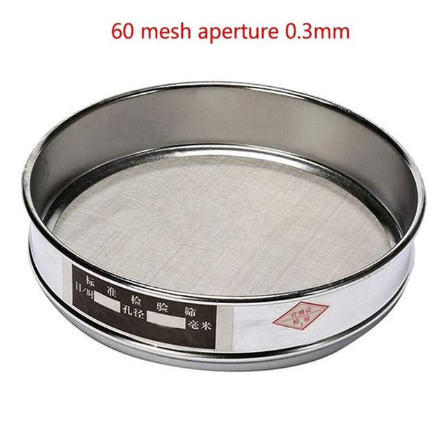 Universal 10-100 Mesh Aperture Lab Standard Test Sieve Stainless Steel Dia 20cm