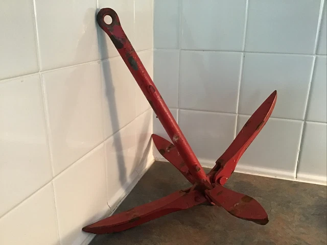 vintage grappling hook Boat anchor folding  4 1/2 Pounds