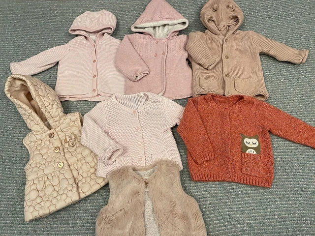 Baby Girls 6-9 month cardigan bundle