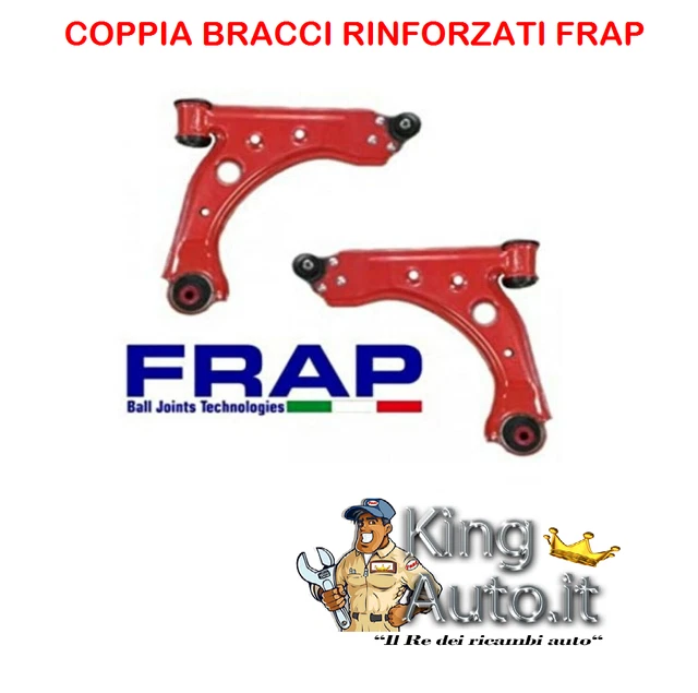 Par De Brazos Oscilantes Delanteros Reforzados Para Fiat Grande Punto Y Abarth 1.4 - FRAP