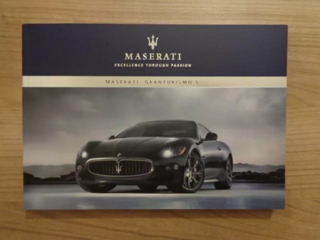 Maserati Granturismo S Owners Handbook/Manual