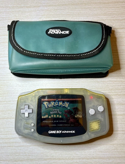 Console Nintendo Game Boy Advance GBA transparente AGB-001 + pochette