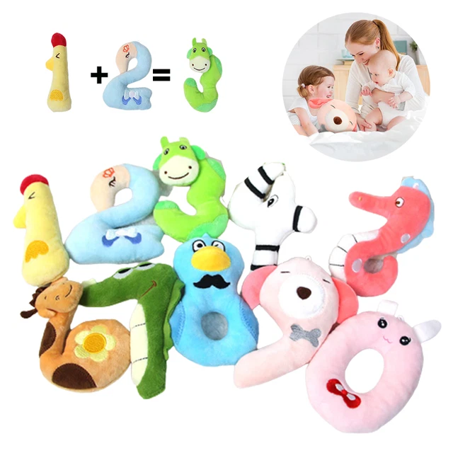 BABY ALPHABET LORE Plush Toy Number Blocks Educational Doll Kids Decor ...