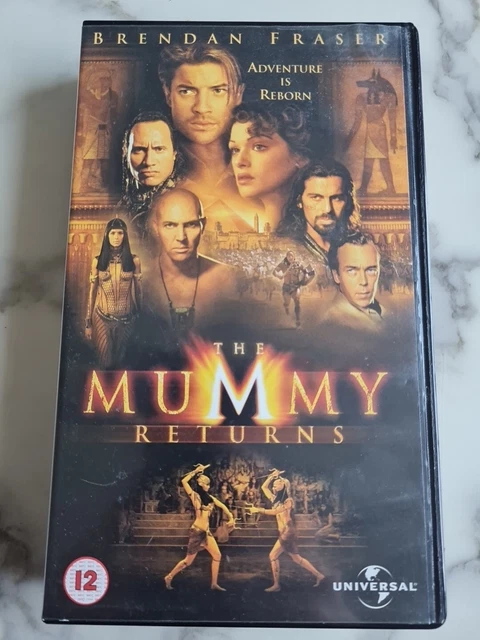 THE MUMMY RETURNS - Brendan Fraser, Rachel Weisz, John Hannah - VHS ...
