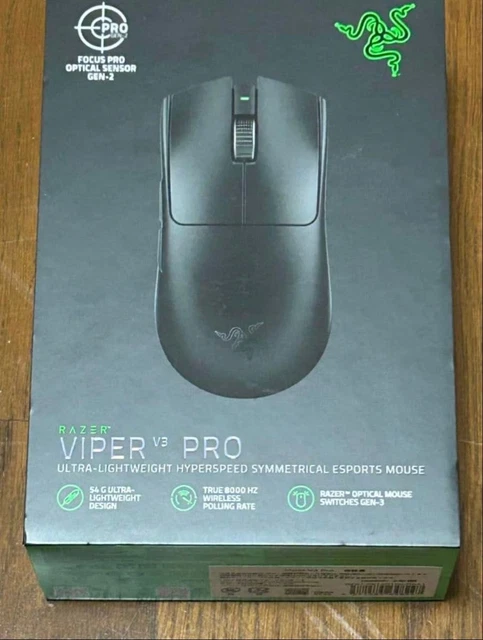 RAZER VIPER V3 Pro Gaming Mouse Focus Pro Optical Sensor Wireless ...