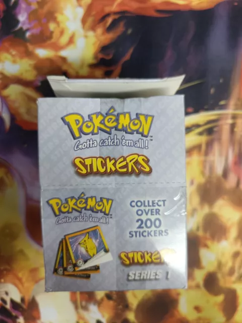 Pokemon Stickers Series 1 Original 1999 Full Retail Display Box Artbox 30 Packs