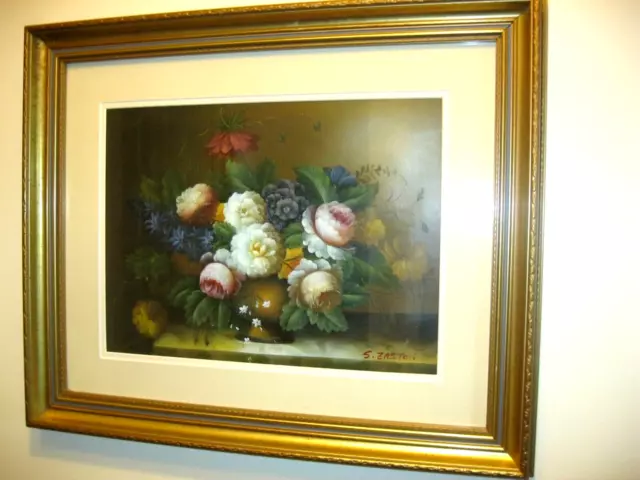 Original oil on canvas by American listed artist S Easton . Signed