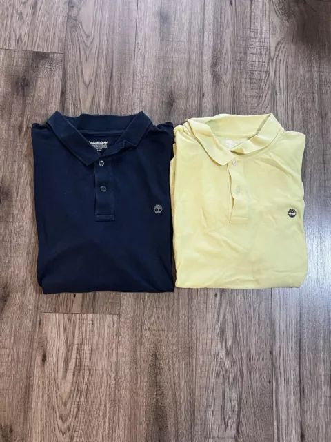 Timberland Poloshirts Doppelpack 2xl xxl navyblau und gelb