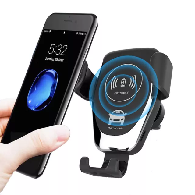 Wireless Qi KFZ Auto Halterung Handy Halter mit Induktive Ladefunktion universal
