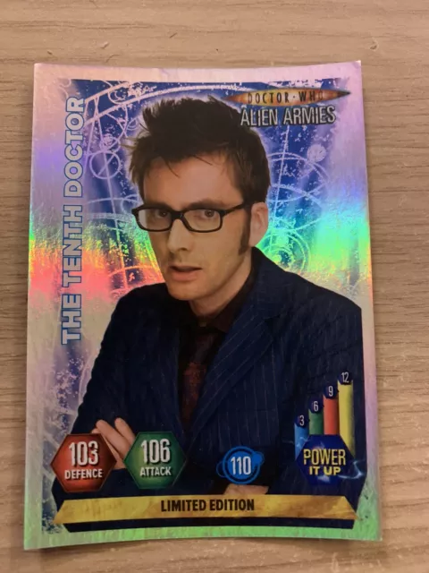 Doctor Who Alien Armies Limited Edition Tenth  Rare Trading Card tennant 6OTH