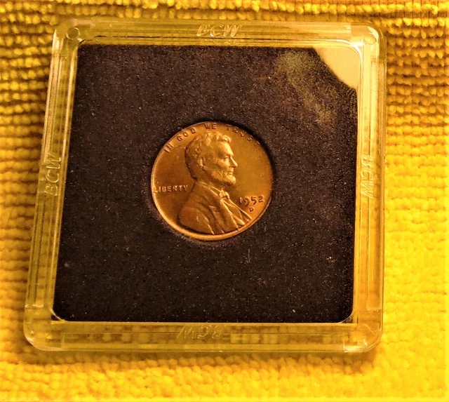 1952 D  Lincoln Wheat Cent Penny Au-Bu Uncirculated
