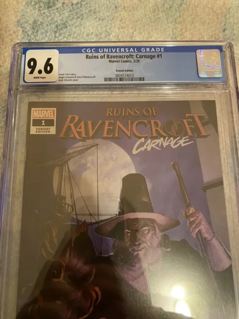 Ruins of Ravencroft:  Carnage #1 Olivetti Variant CGC 9.6 White Pages 3