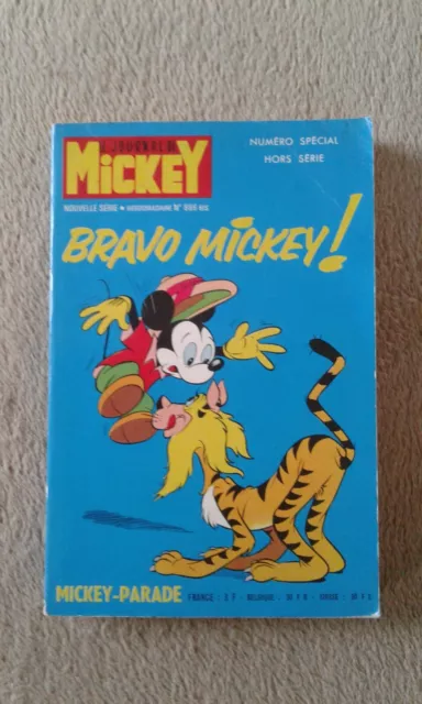 Journal de MICKEY Parade N°886 Bis 1969 Numéro spécial HS BRAVO MICKEY !