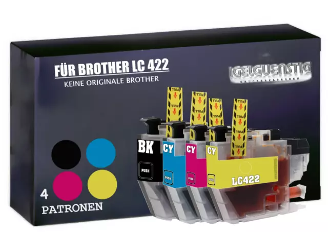 Druckerpatronen kompatibel zu Brother LC-422 J6540 J6940 J5340DW J5345 J5740