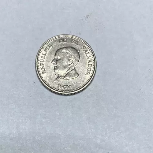 El Salvador 25 Centavos 1970 FREE SHIPPING!!!!