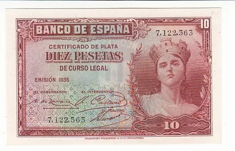 Espagne 10 Pesetas 1935 Neuf (Usa) Eue184