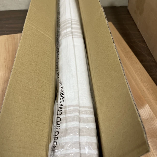 Pottery Barn Riviera Striped Roman Window Cordless Blind Shade 26x64 Sandalwood Pottery Barn Riviera Striped Roman Window Cordless Blind Shade 26x64 Sandalwood