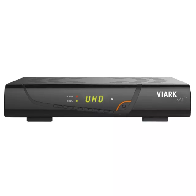 Viark Sat 4K UHD H.265 2160p DVB-S2X MS Receiver LAN WIFI Black 2