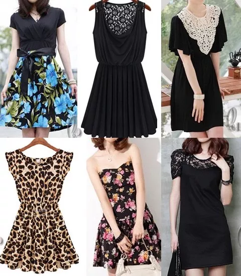 WHOLESALE BULK LOT OF 10 PCS MIXED STYLE SIZE Party OL Slim Mini Dress dr079