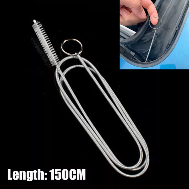 Universal Long Wire Brush Sunroof Drain Cleaning Tool for Car and Fridge  150cm