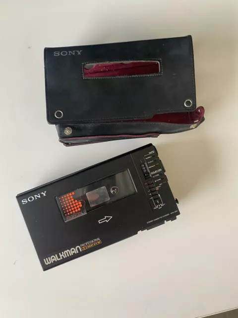 Sony WM-D6C Walkman Professional + OEM Case- Untested /For Parts or Repair