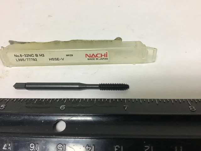New. Nachi 6-32 H3 Thread Forming Bottom Tap, 77792