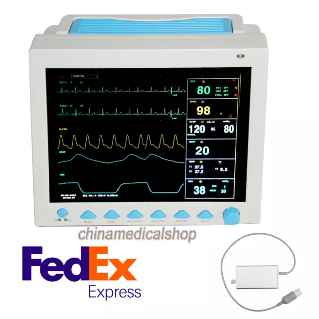 ETCO2 Sidestream Capnography Vital Signs Patient Monitor,7 Parameter CONTEC