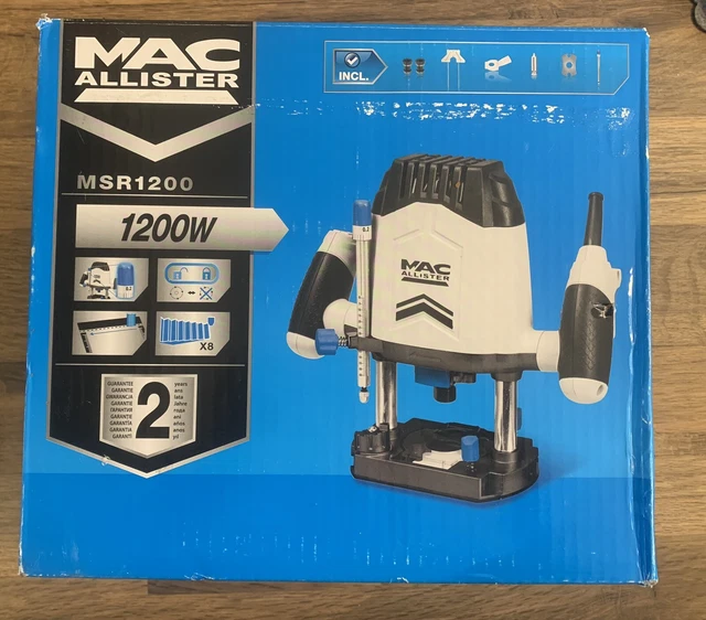 Macallister Router Guide MAC ALLISTER 1200W 220-240V Corded Router MSR1200 £69.00 - PicClick UK