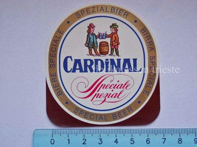 BIRRA CARDINAL speciale bier beer vecchia ETICHETTA old LABEL vintage