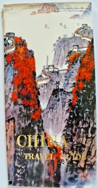 Vintage 1981 CHINA TRAVEL GUIDE Over 25 Cities w Maps Very Good Condition