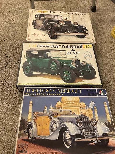HELLER, ITALERI 1/24 Classic Car Kits With Possible Issues (please read ...