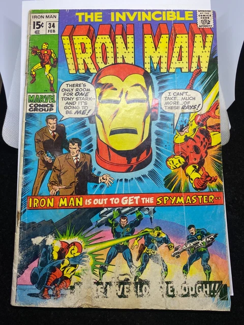 The Invincible Iron Man #34 Feb 1971 Marvel Comics