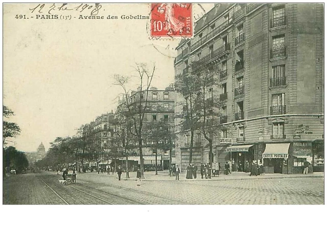 75.PARIS.13eme ARR.n°27999.AVENUE DES GOBELINS.COMMERCE DE CARTES POSTALES