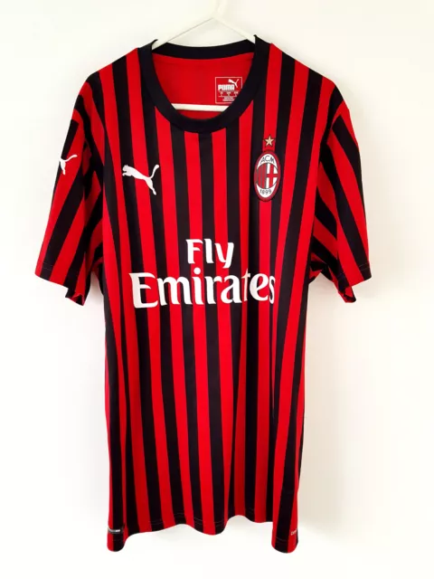 AC Milan Home Shirt 2019. Large. Original Puma. Red Adults Football Top L.