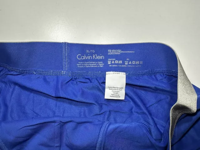 Calvin Klein Steel Blue Microfiber Low Rise Hip Brief Mens XL U2715 Underwear 3